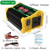 4000W DC 12V To AC 110V 220V Dual USB LCD Display Solar Inverters Portable Power Bank Car Converter Digital Power For Camping RV