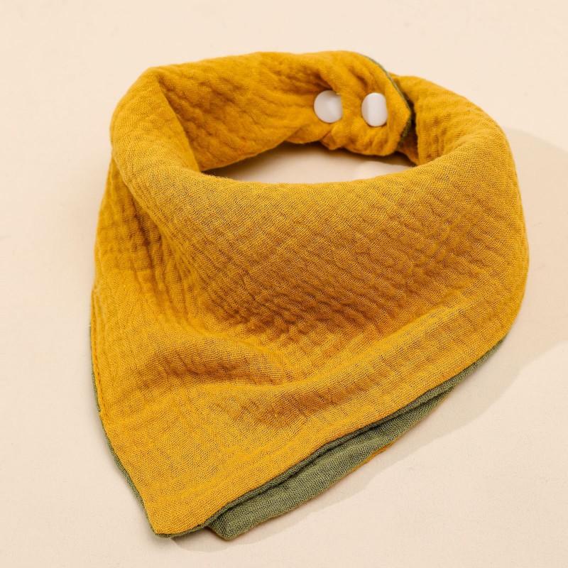 4-Layer Cotton Muslin Drool Bib Babies Toddler Triangle Soft Absorbent Baby Unisex