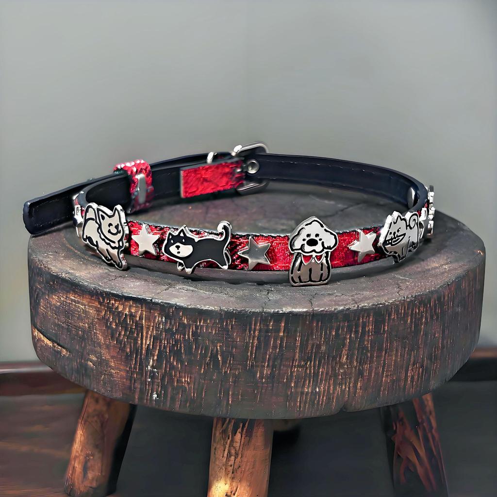 European and American cross-border y2k babes butterfly leather collar punk rock choker collarbone chain necklace foreign trade jewelry