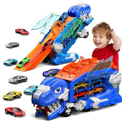 Mașinuță Jucărie Dinozaur 1 Dinozaur Verde Depozitare 8 Mașinuțe de Cursă Vârste Băieți și Crăciun Copii Set Mașinuțe Dinozaur, Mașinuță, Set de Joacă, 2, 3, 4, 5, 6, Fete, Zi de Naștere,