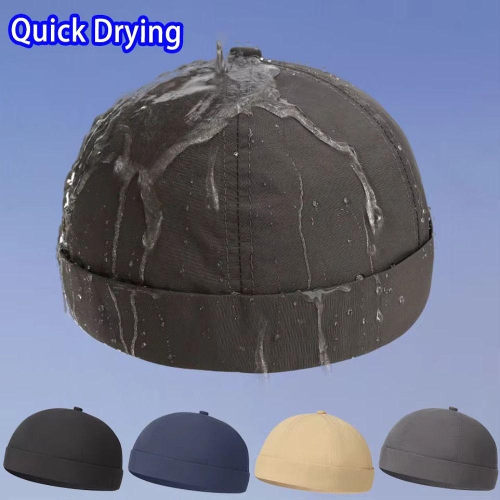 Quick Drying Brimless Hat Lightweight Docker Cap Fashion Beanie Hat  Outdoor Daily