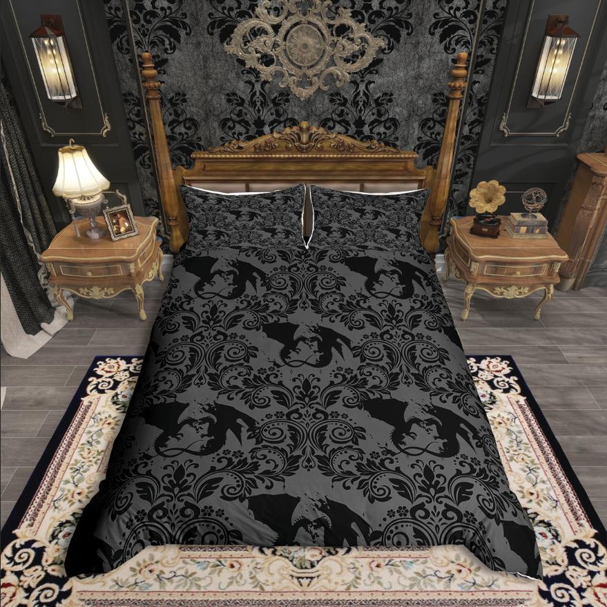 

Homewish Moon and Sun Duvet Cover Set,Bohemian Damask Bedding Set,Traditional Flower Comforter Cover Set DE XS 100x135cm 2pcs&set