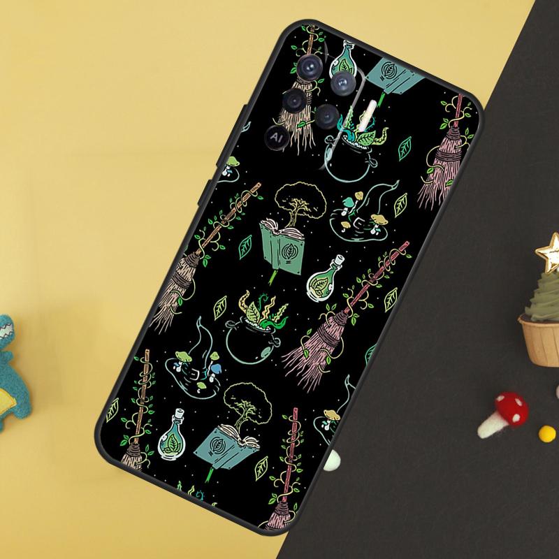 Occult Witchcraft Moon Gothic Witch For OPPO A78 A98 A58 A54 A74 A94 A76 A96 A5 A9 A52 A72 A77 A79 A53S A57S A15 A16 A17 Case