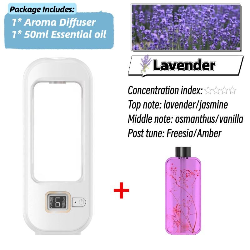 6 Moduser Aromadiffuser H3 Veggmontert Luftfriskerdispenser Duft Eterisk Olje Luftfukter Aromaterapi USB Oppladbar For Hjem Soverom