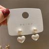 Real Gold Plated 925 Silver Needle Earrings, Natural Freshwater Pearl Flower Drop Earring, Elegant Floral Dangle Stud Earrings For Women Wedding Party