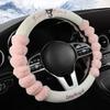 New Kuromi Winter Plush Rabbit Velvet Warm Steering Wheel Cover Soft Handle Cover for Men And Women Car Accessory
