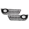 2PCS Honeycomb Front Fog Lamp Cover Grille Grill Fit A5 2007-2011