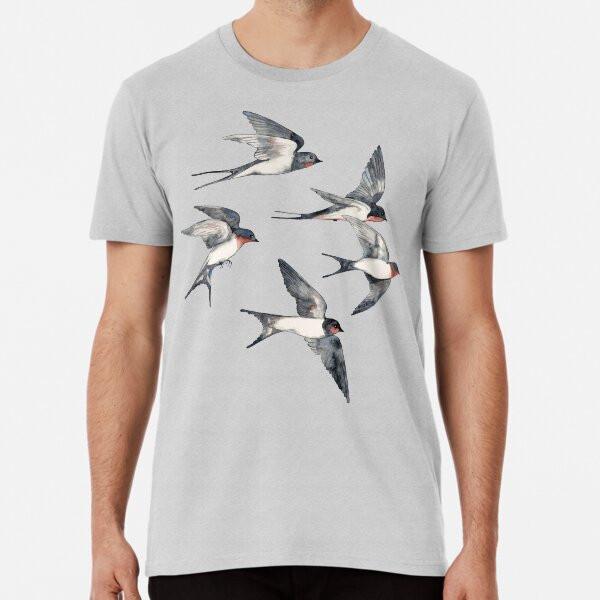 Blue Sky Swallow Flight  S to 5XL Made in the AU/USA T-Shirt