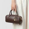 Niche Design Leather Retro Underarm Bag 2 New Bowling Bag Underarm Bag Shoulder Bag Women's Bag