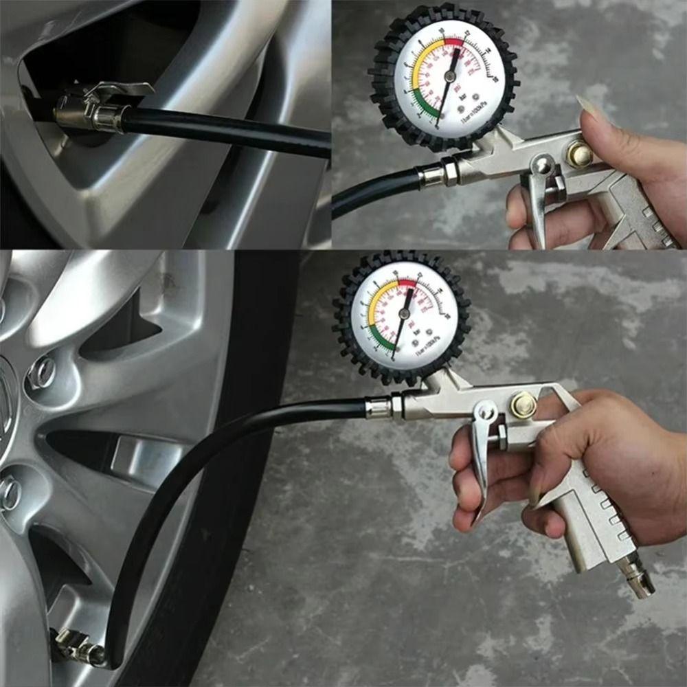 Meter Display Tire Air Pressure Gauge 0-16Bar Inflator Pump Tools  SUV Tire Inflation
