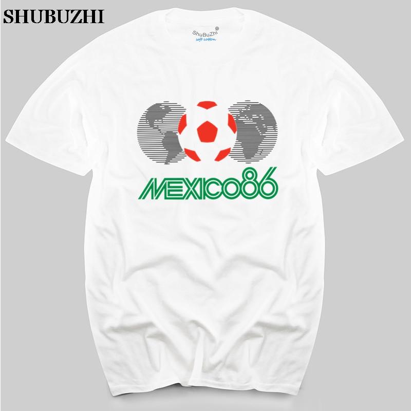 Mexico 86 T-Shirt Cotton 1986 men's top tees cotton tee-shirt new fashion t-shirts for male