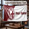 Custom Name Flannel Throw Blanket Bologna FC Pattern Warm Home Decoration