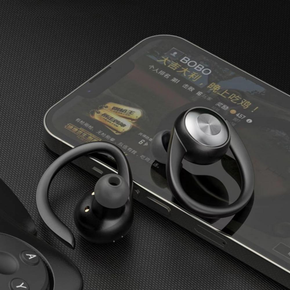 Ny Bluetooth-oppgradert versjon av kjørende Bluetooth-hodesett Ekte trådløs støyreduksjon og semi-i-øret sportshodesett