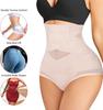 European and American Large-size Shaping Body Sculpting Belly Pants, Mesh Breathable Thin Women's Hip Lift High Waist Body Sculpting