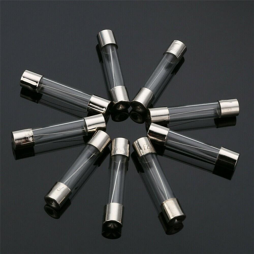 6x30mm 72 Car Boat Quick Blow Glass Tube Fuse Assorted Kit Fast-blow Glass Fuses