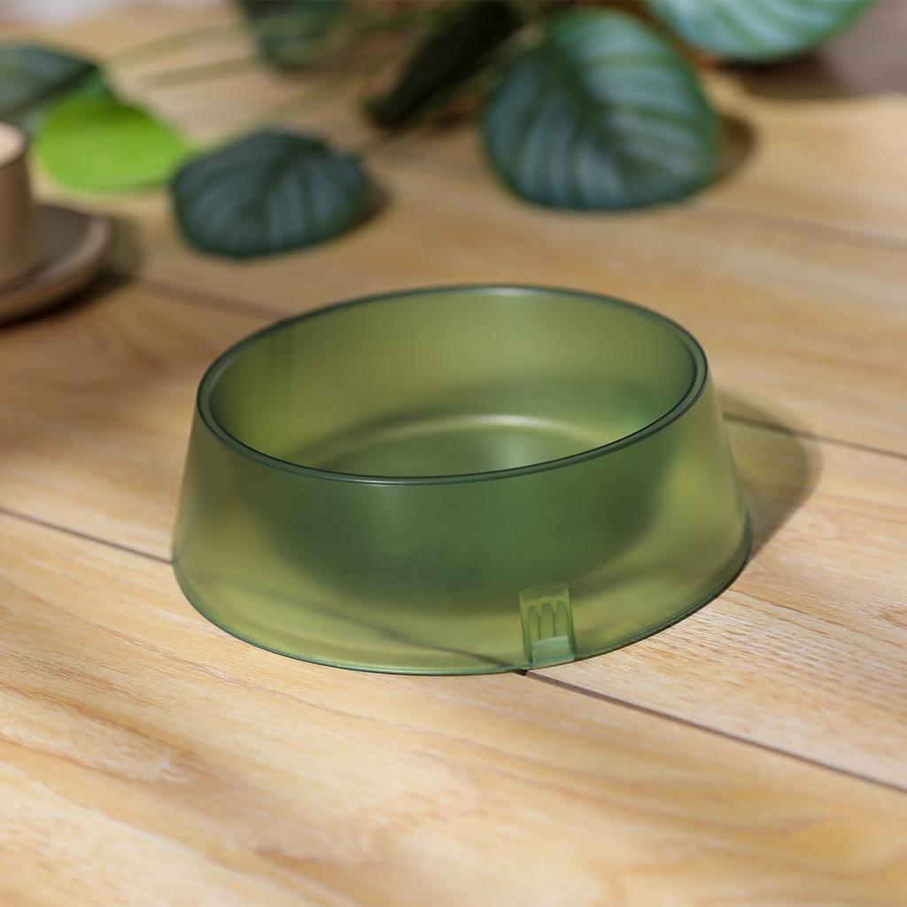 Translucent PP Cat Bowl Anti Slip Large Capacity Cat Bowl Dog Bowl Cat Tableware Home Pet Supplies Transparent Frosted Texture