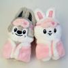 Stray Kids Keychain Plush Toy Pajamas Eye Mask Keychain Decorative Animal Pink Series Mini Companion Doll DIY Products