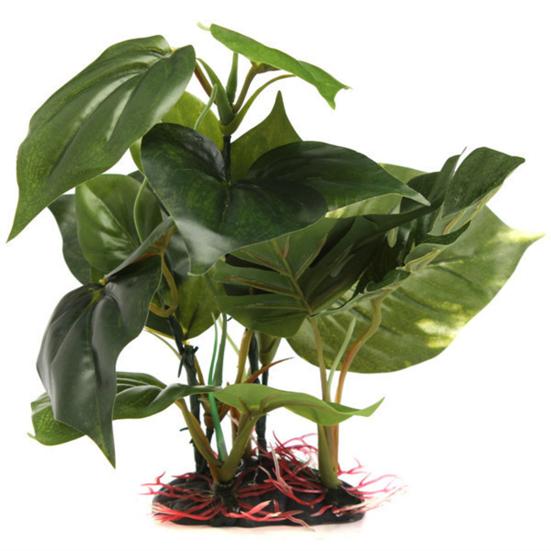 Cutie Reptile Monstera Simulat Frunze Solubile Acvariu Plante de Apă Ornamente