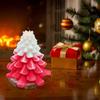Aroma Plaster Silicone Mold Handicrafts Soap Candle Resin Casting Handmade Sawtooth Christmas Tree Shape 3D Candle Mold