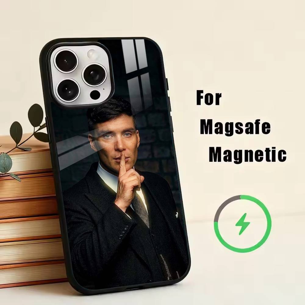 P-Peaky Blinders  Phone Case For iPhone17,16,15,14,13,12,11 Plus,Pro Magnetic For Magsafe Wireless Charging iPhone17Pro
