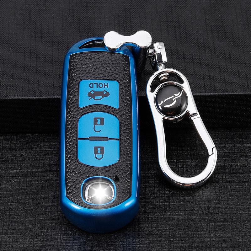 Mazda Schlüsselhülle für Axela, CX4, Atenza, CX5 - TPU Lederoptik