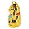 Plastic Solar Waving Fortune Cat Gold Wealth Lucky Cat Figurine  Car Dashboard Cat Ornament