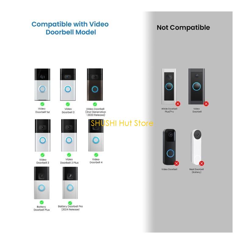 Vinyls Siding Angles Adjustment Mount Home Antitheft Rings Video Doorbell Mount D57B