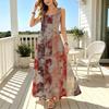 Women's Sleeveless Striped Maxi Dress Elegant Flowy Fashion Dress for Beach Vacation,Daily Wear,Holiday & Travel Photos