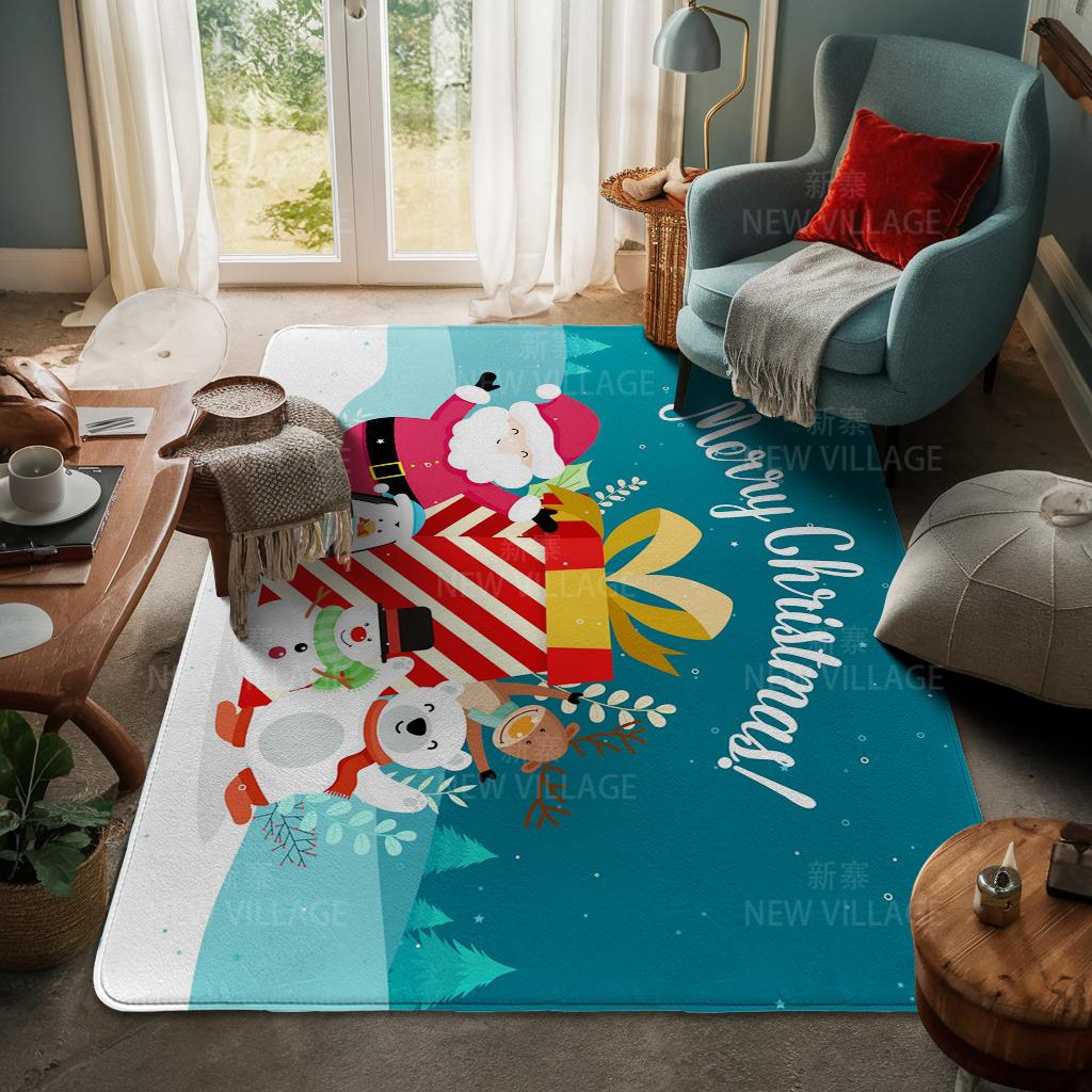 Koberec ke vchodu do domu Rohožka ke dveřím do domu Obývací pokoj Vana Koupelna Protiskluzové koberce s absorpcí vody vana Veselé Vánoce zima