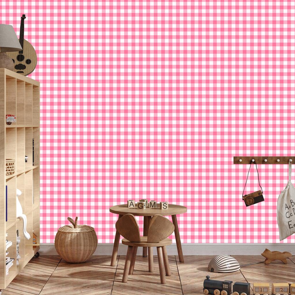 Wallpaper Fabric Pattern Soft Forms, Powder Pink 50x1000