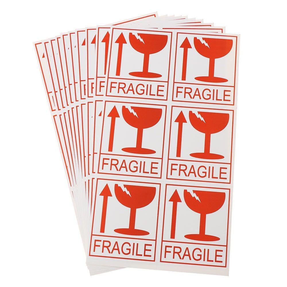 Hazard Sign Office Special Tag Shipping Express Label Fragile Warning Sticker Handle With Care Keep
