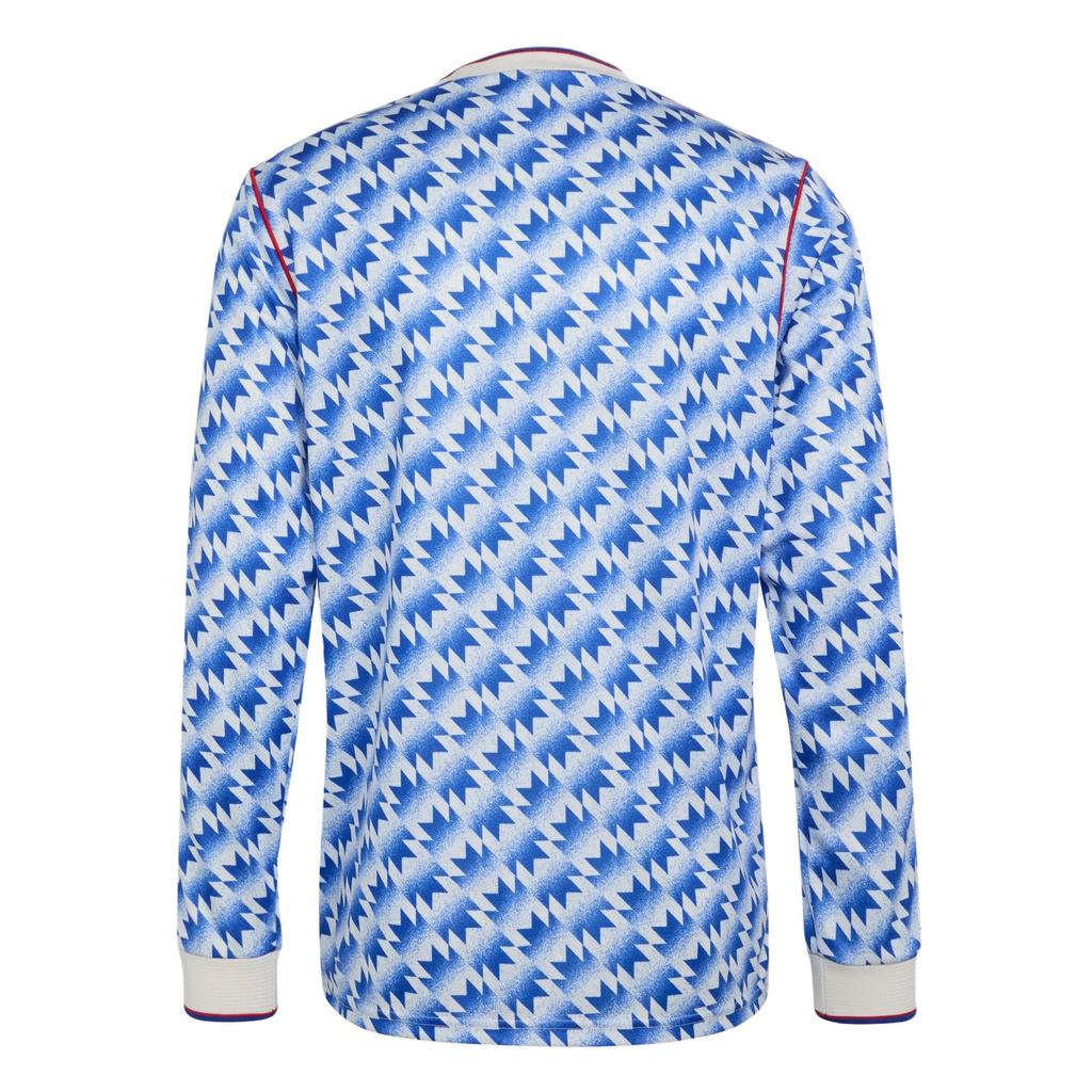 Adidas Originals Manchester United 1991/92 Season Replica Away Knitted V-Neck Slim Fit Long Sleeve Football Shirt Men tops JM5498