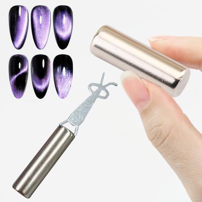 1 Set Cat Eyes Nail Magnet Gel Nail Polish Magnet Stick Rabbit Ear Y-Shaped Guide Home Salon Women Cat Eyes Magnetic Nail Art Manicure Tools