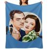Nick and Nora Full Moon and Birds Throw Blanket Thermal Designers Christmas Gifts Decoratives Blankets