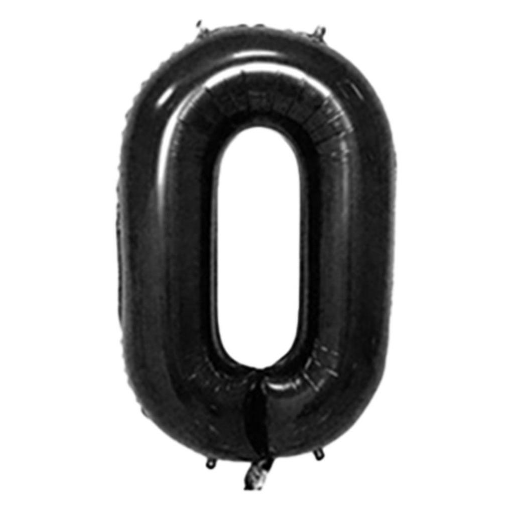 32-Inch Gradient Color Aluminum Foil Number Balloons - US Version