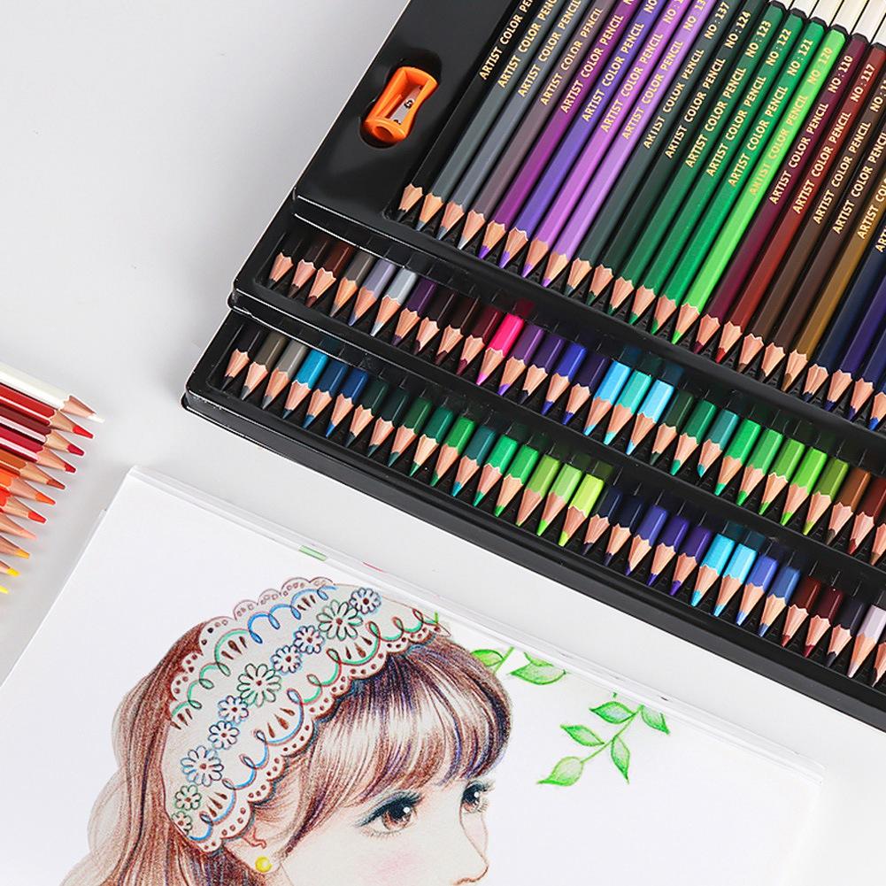 120 Verschiedene Farbstifte Künstler Maler Zeichenstift für Skizze Schule Kunstbedarf