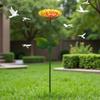 Convenient Bird Bathtub Iron Bird Water Bowl Garden Decor Bird Feeding Dish  Parrot