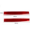 4Pcs Red Carbon Fiber Interior Dashboard Cover Trim Sticker For Tesla Model 3/Y