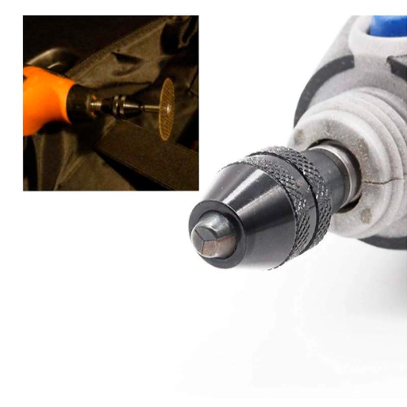 Keyless Drill Chucks Thread 9/32"-40 for 4000 400 3000 8200 Grinder Rotary Tool 0.4-3.2MM Faster Bit Swaps Flexible Shaft