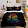 Rainbow-colored Ornate Feather. Bedding Sets Duvet Cover Sets Duvet Covers Pillowcases(1*Duvet Cover 2*Pillowcases Without Duvet Insert)