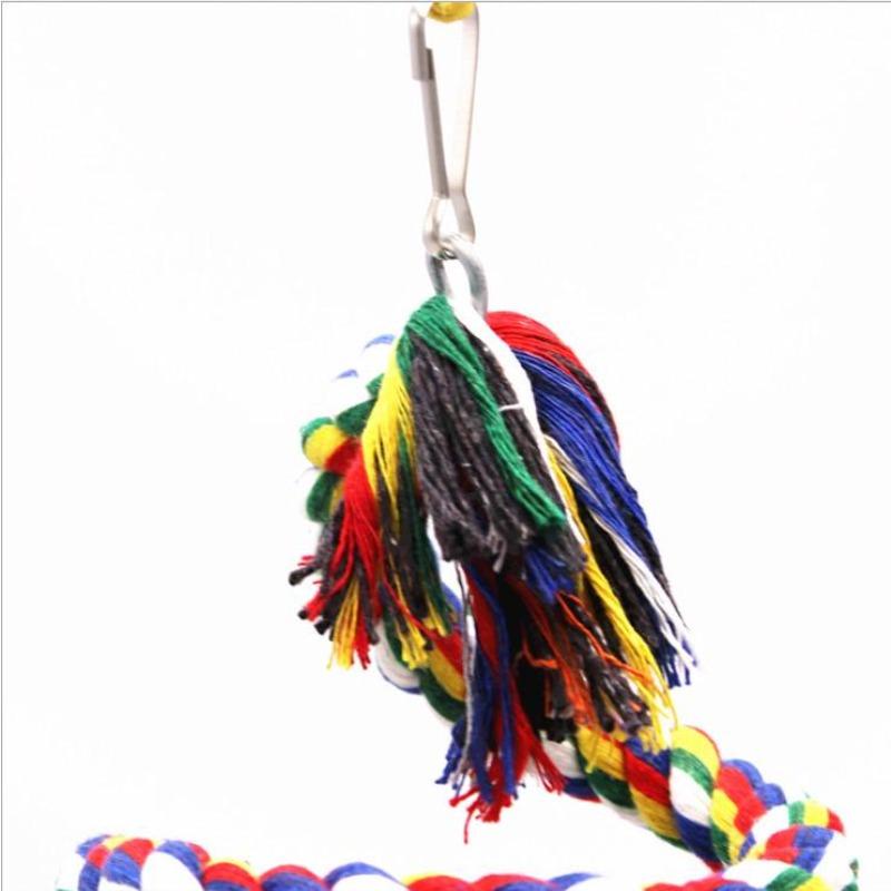 Parrot Toy Rope Braided Pet Parrot Chew Rope Bird Cage Toy Pet Birds Training Accessories