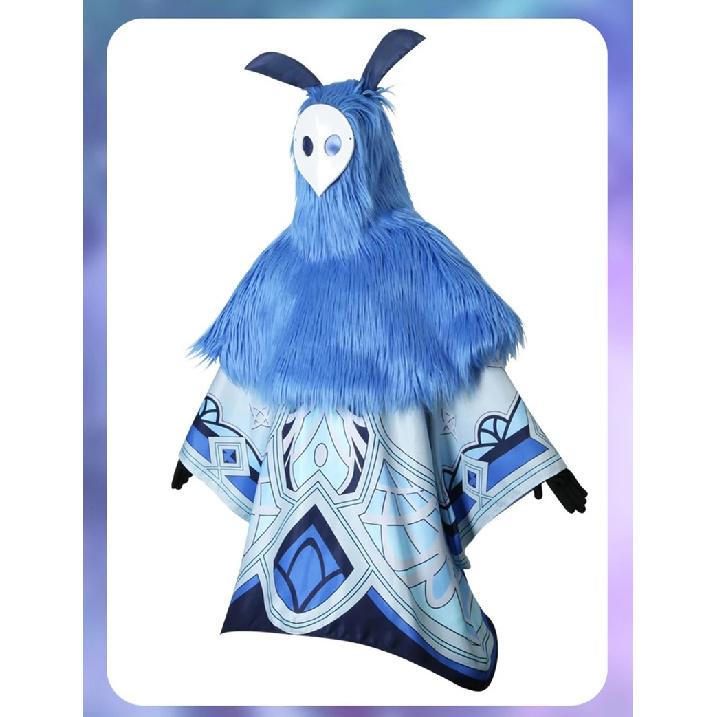 Genshin Impact Cosplay Water Fire Ice Thunder Attribute Abyss Mage Cosplay Costume Mask Headband Halloween Party Cape Outfits