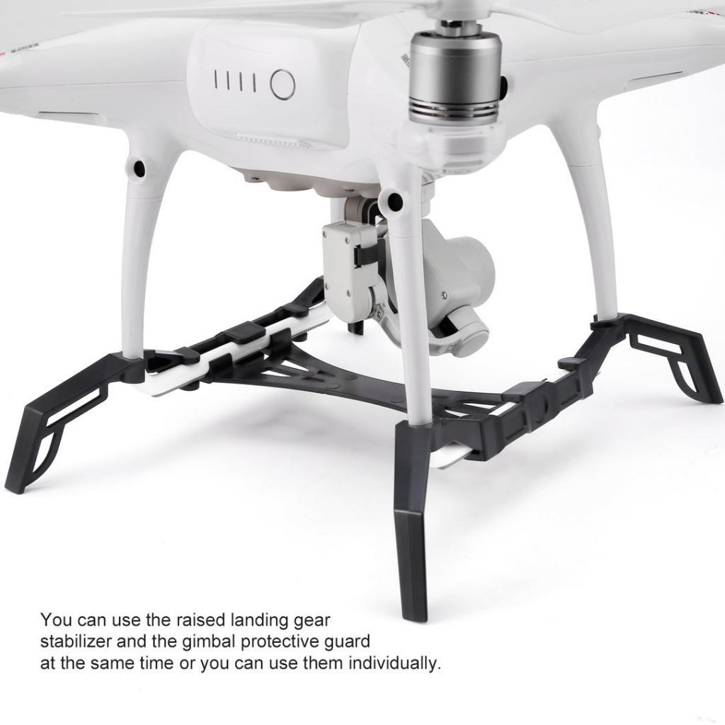Landing Gear Skid and Camera Gimbal Guard for DIY Parts Accessory Black