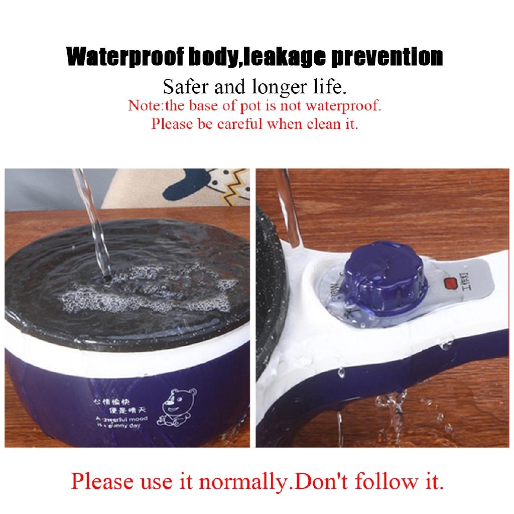 2 Layers 1.6L Electric Mini Non-stick skillet Cooking pot Rice Cooker MultiCookers Portable Food Steamer & 7 Gifts