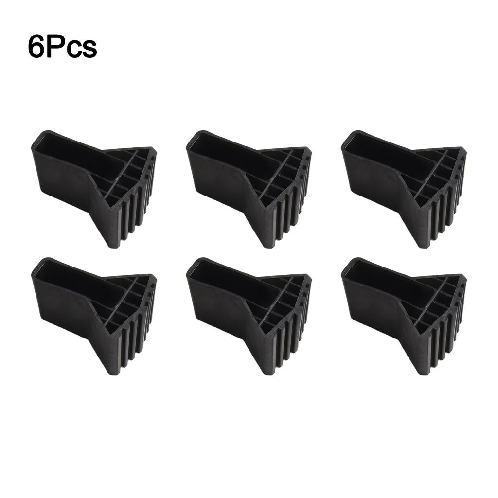 4/6Pcs Anti-slip Rubber Ladder Folding Ladder Leg Feet Pads Foot Cover Multi-function Folding Ladder Fan-shaped Foot Cover