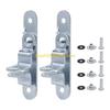 547B 2Pcs Heavy Duty Steel Trailer Door Latches Hasp Lock For Secure Cargo Transport