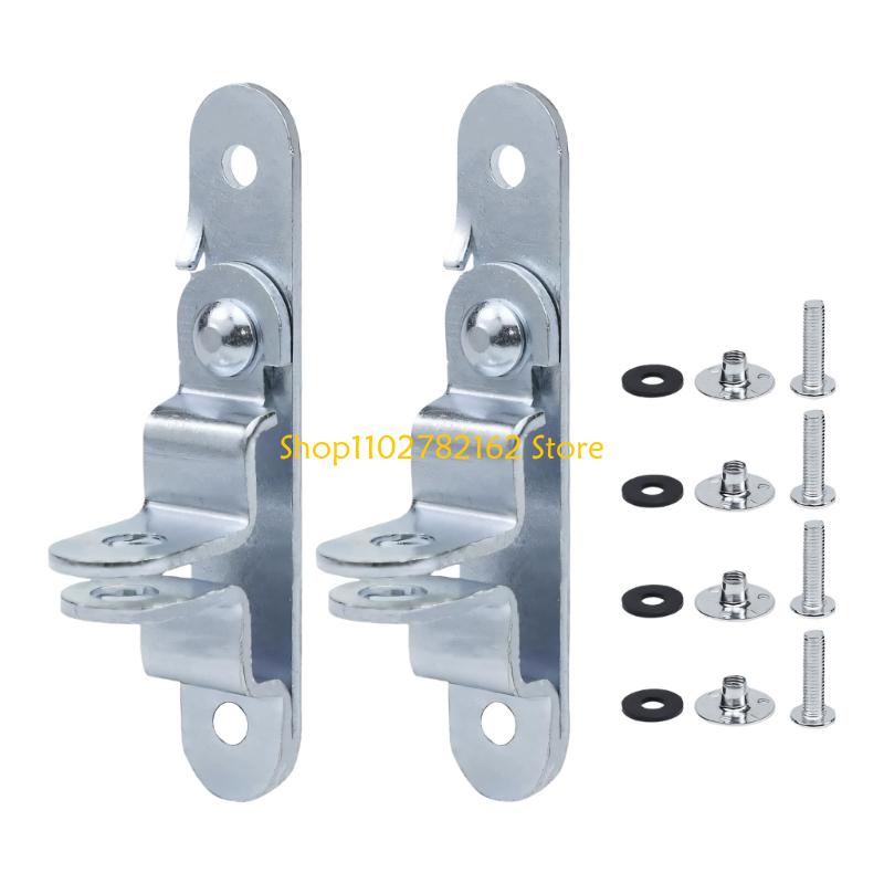 547B 2Pcs Heavy Duty Steel Trailer Door Latches Hasp Lock For Secure Cargo Transport