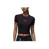Nike Ss Slim Crew Graphic Tee Women Tops Black IB2921010