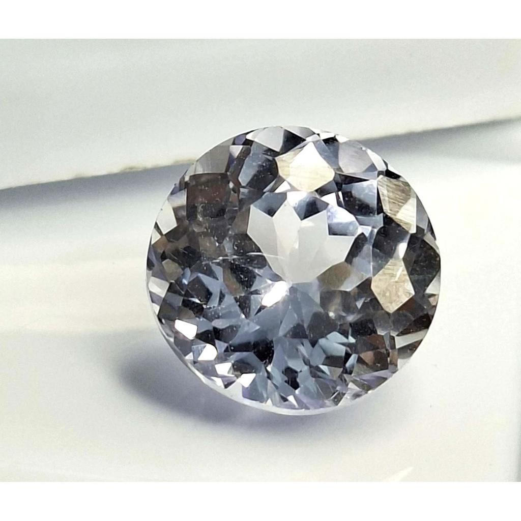 Beautiful White Sapphire Natural Round Cut 7-9 Ct Certified Loose Gemstone