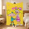 Hey Arnold Cartoon Throw 240g flannel blanket, suitable for sofas, beds, offices,  exquisite gift blankets